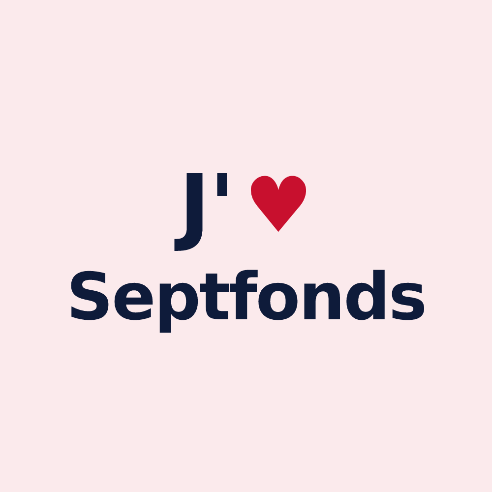Magnet personnalisé Septfonds — design J'aime Septfonds