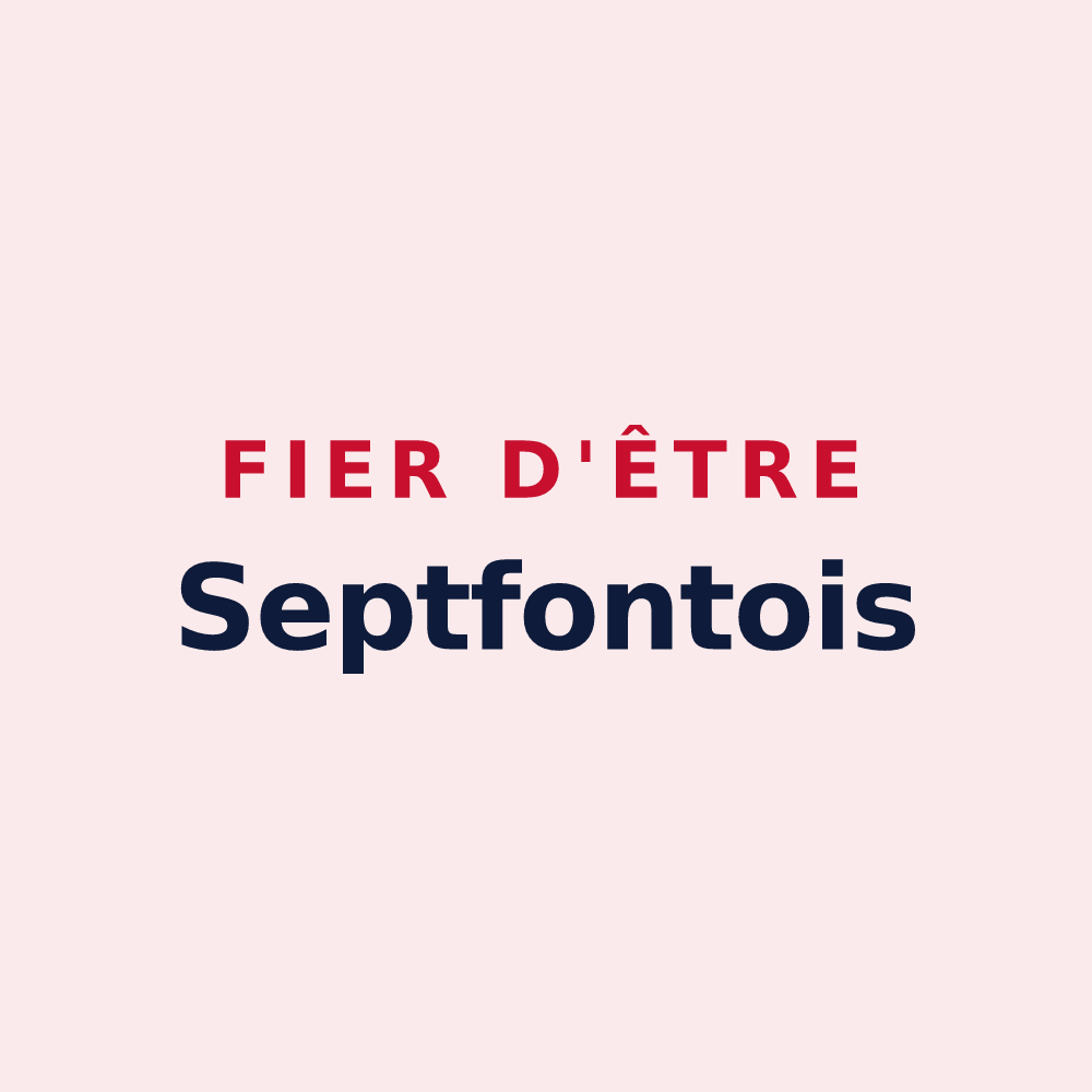 Magnet « Fier d'être Septfontois » — design pour Septfonds