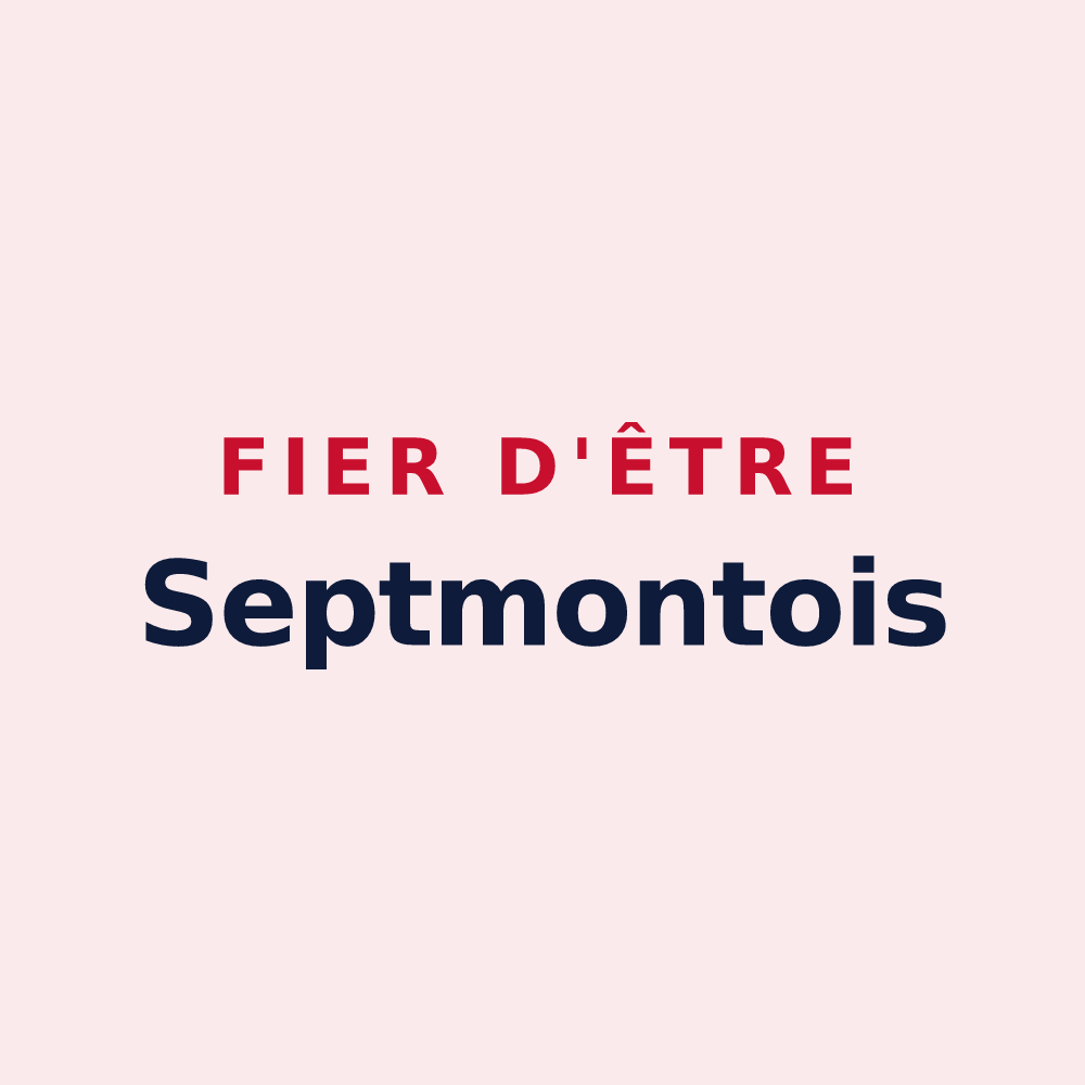 Magnet « Fier d'être Septmontois » — design pour Septmonts