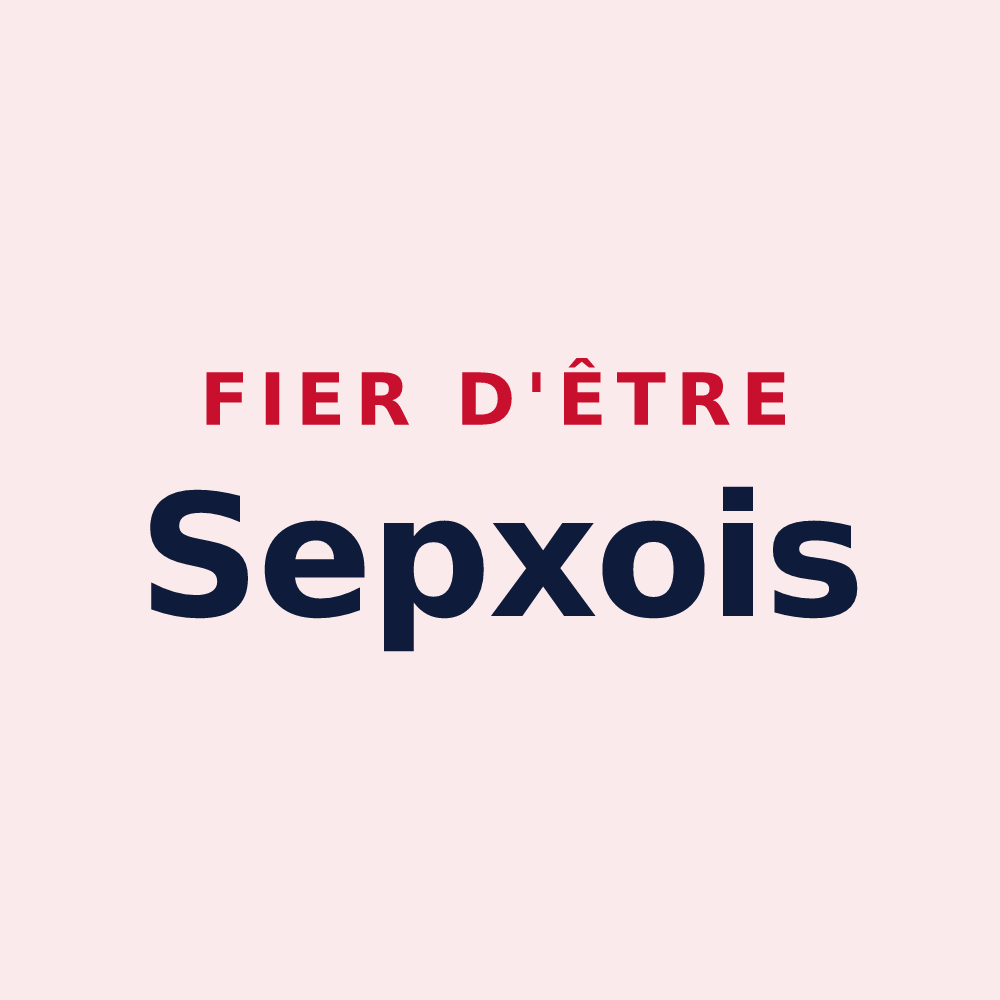 Magnet « Fier d'être Sepxois » — design pour Sepx