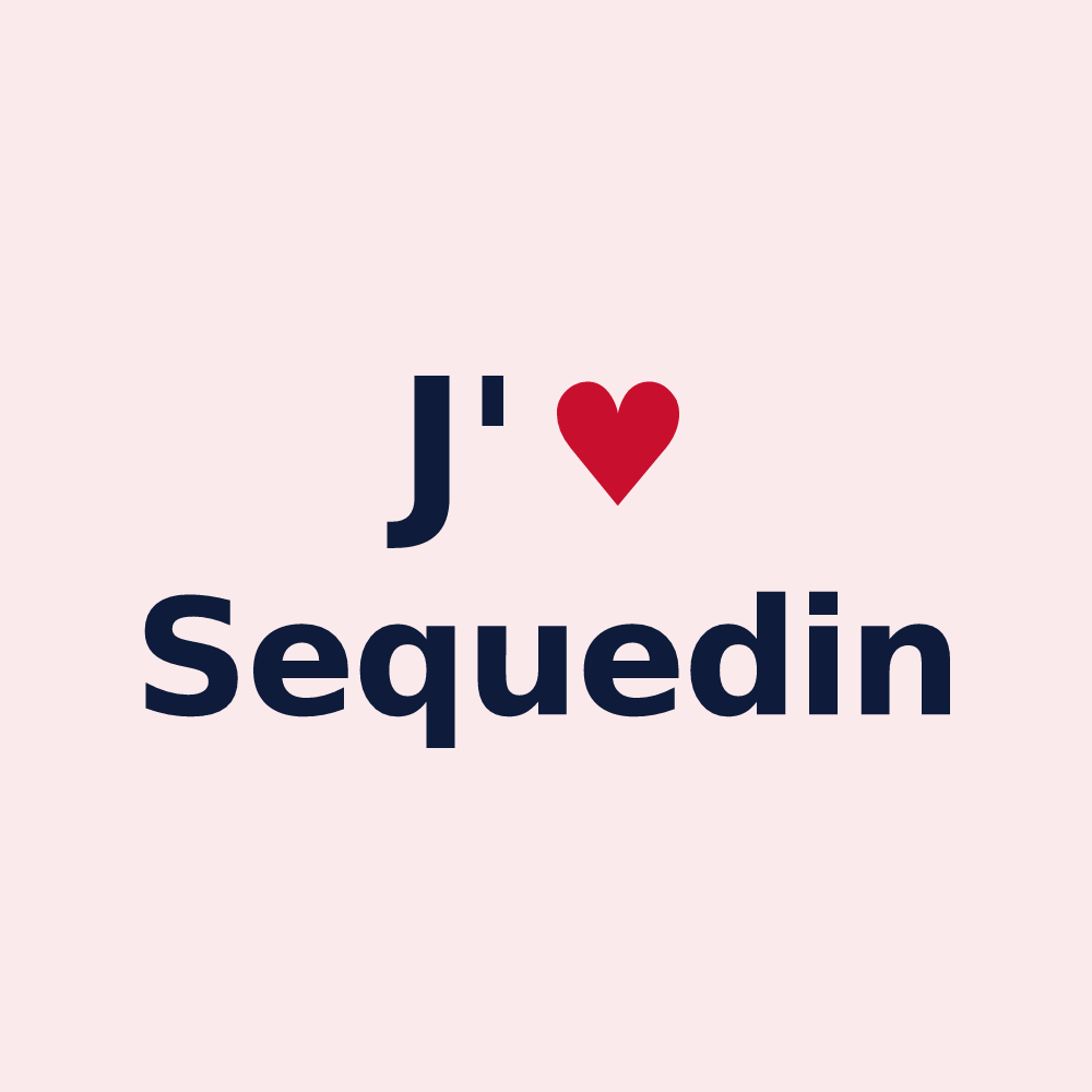 Magnet personnalisé Sequedin — design J'aime Sequedin