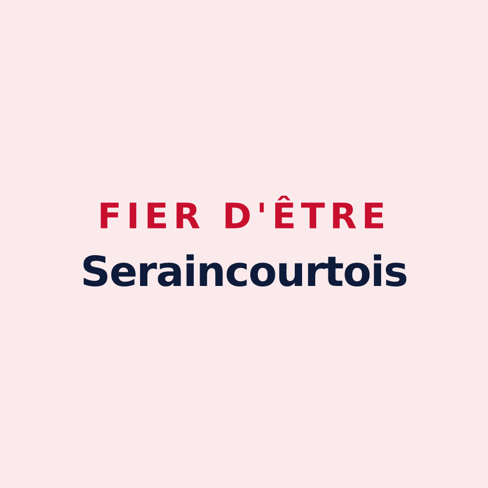 Magnet « Fier d'être Seraincourtois » — design pour Seraincourt