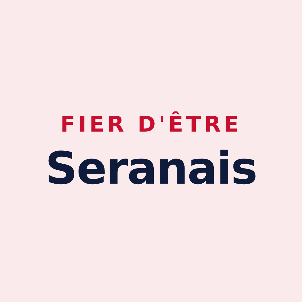 Magnet « Fier d'être Seranais » — design pour Serans