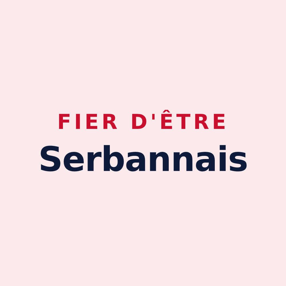 Magnet « Fier d'être Serbannais » — design pour Serbannes