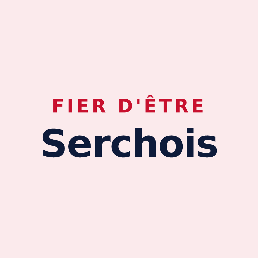 Magnet « Fier d'être Serchois » — design pour Serches