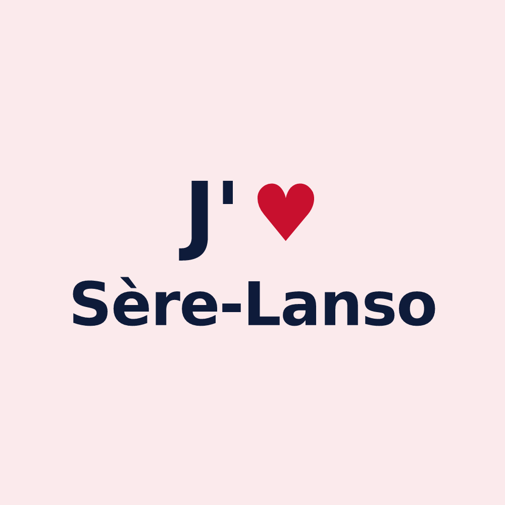 Magnet personnalisé Sère-Lanso — design J'aime Sère-Lanso