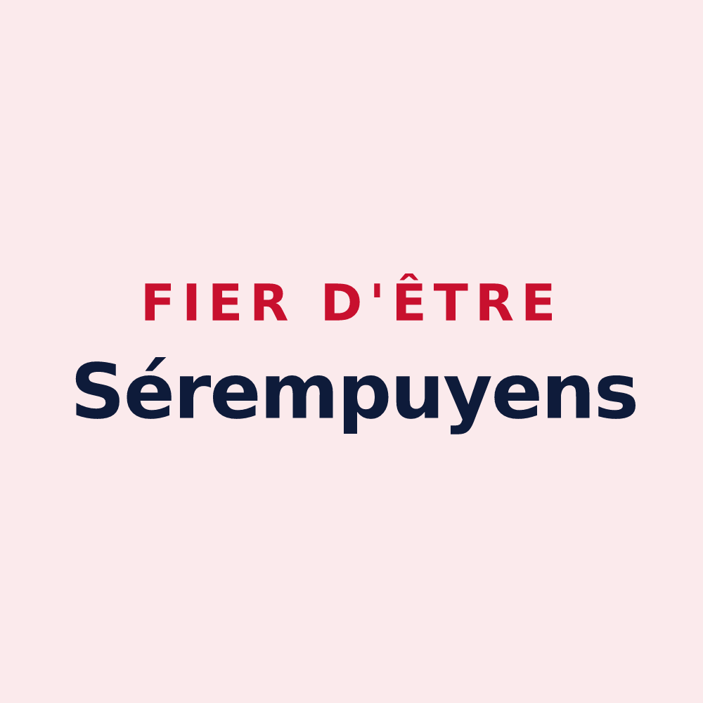 Magnet « Fier d'être Sérempuyens » — design pour Sérempuy