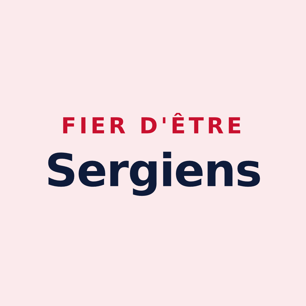Magnet « Fier d'être Sergiens » — design pour Sergy