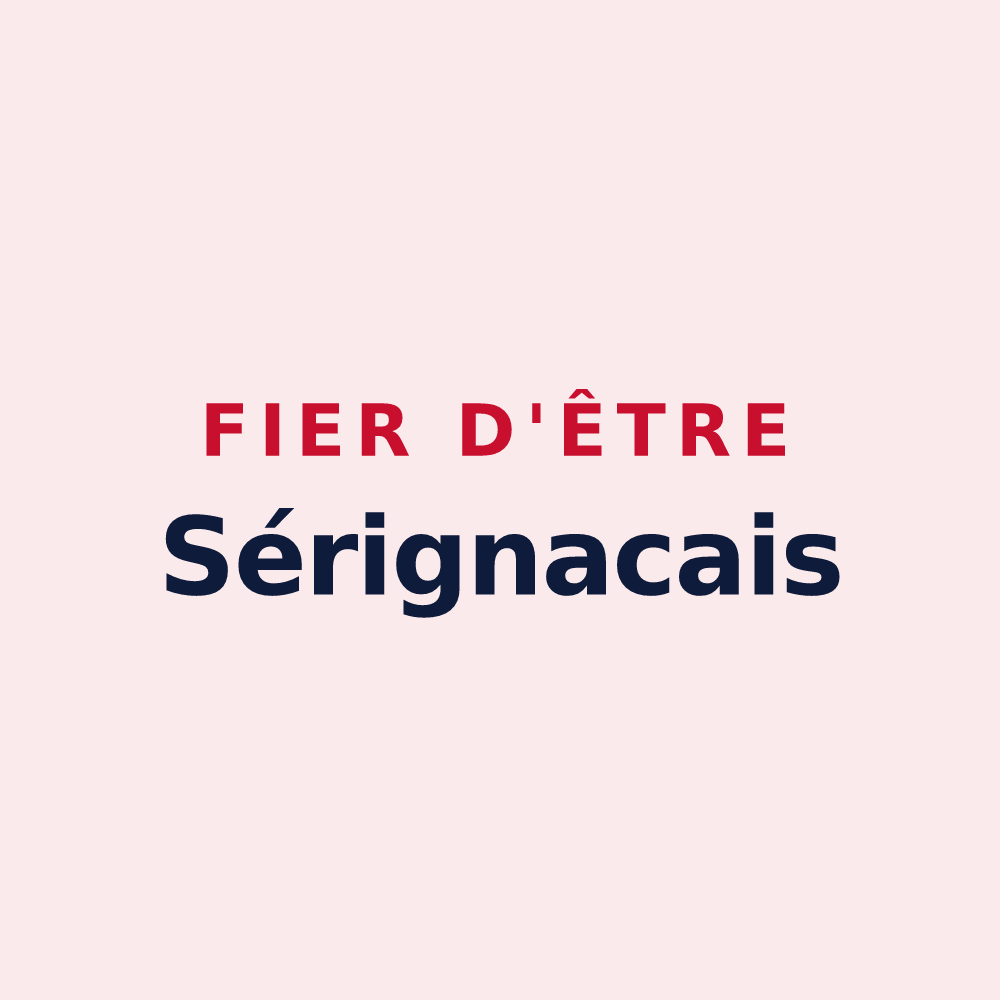 Magnet « Fier d'être Sérignacais » — design pour Sérignac-sur-Garonne