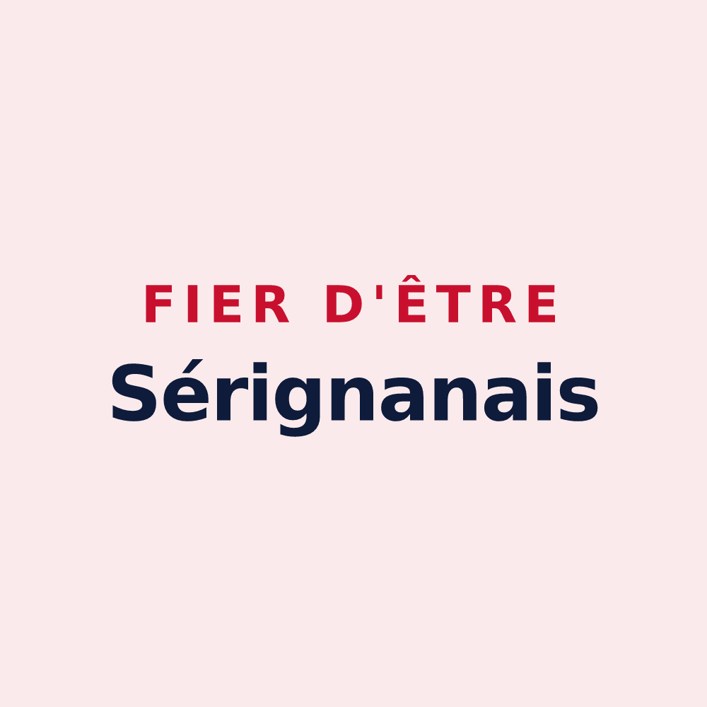 Magnet « Fier d'être Sérignanais » — design pour Sérignan