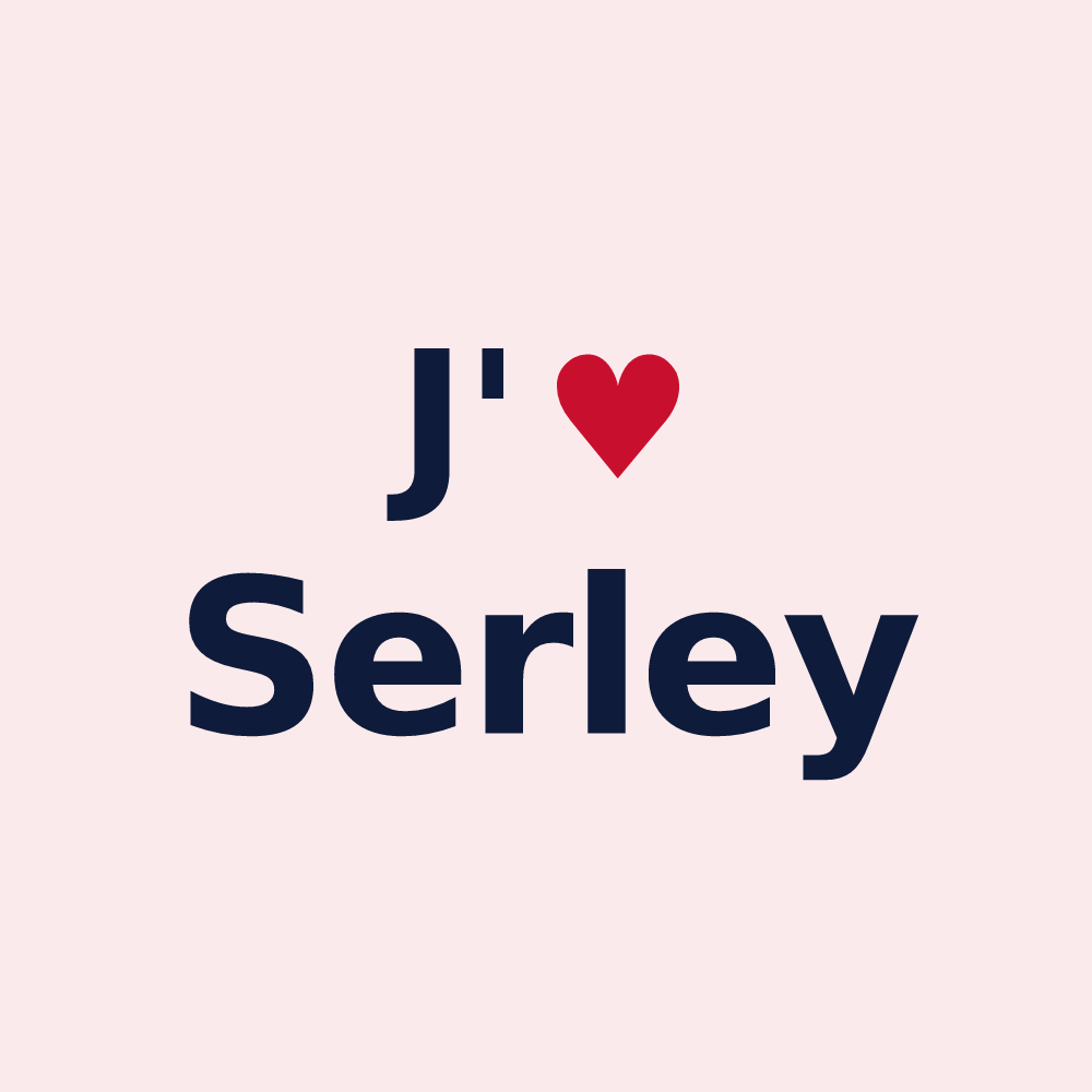 Magnet personnalisé Serley — design J'aime Serley