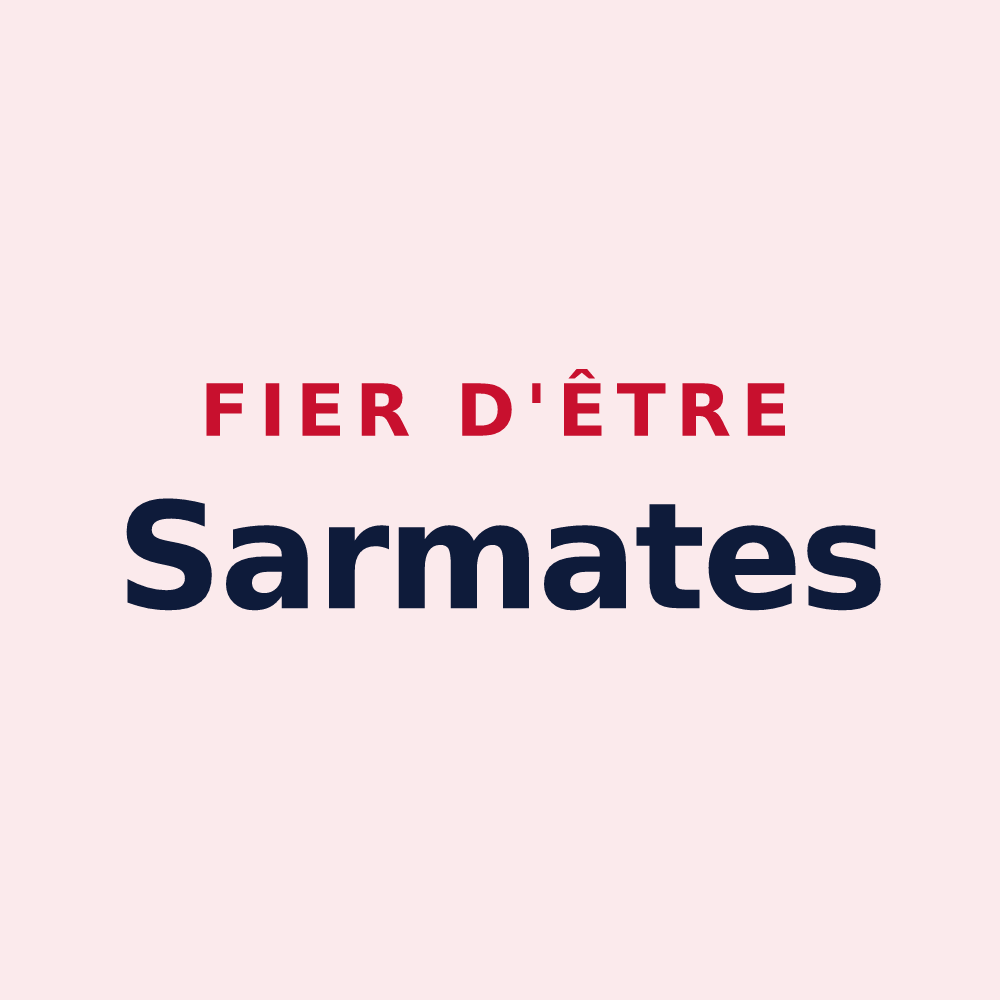 Magnet « Fier d'être Sarmates » — design pour Sermaise