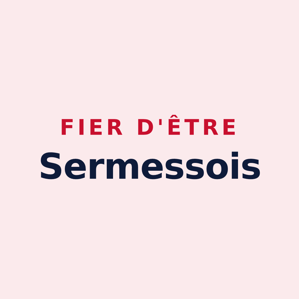 Magnet « Fier d'être Sermessois » — design pour Sermesse