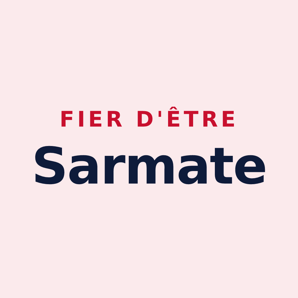 Magnet « Fier d'être Sarmate » — design pour Sermiers