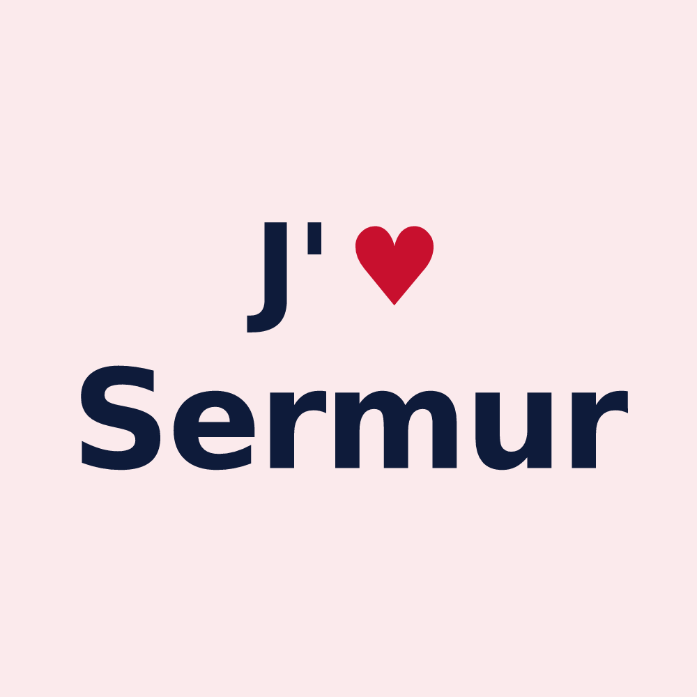 Magnet personnalisé Sermur — design J'aime Sermur