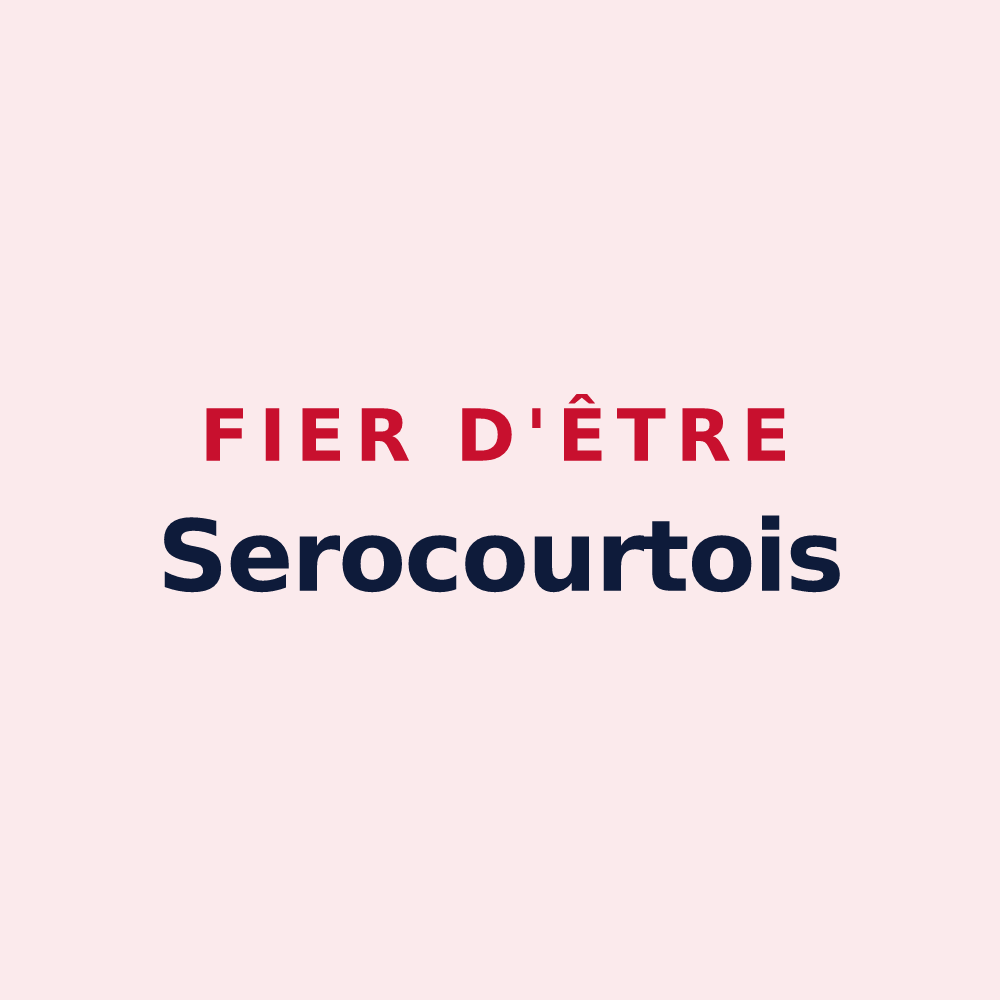 Magnet « Fier d'être Serocourtois » — design pour Serocourt