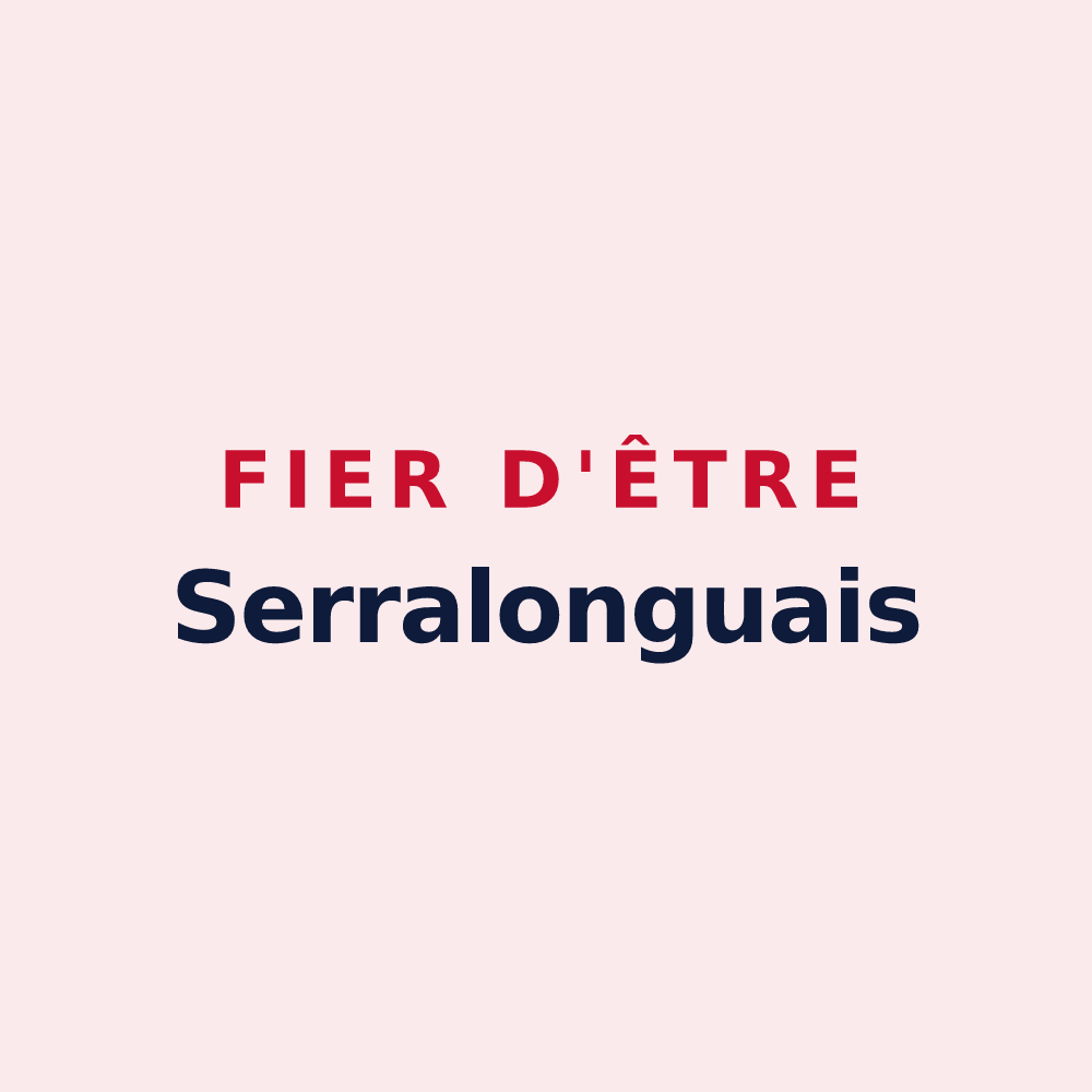 Magnet « Fier d'être Serralonguais » — design pour Serralongue