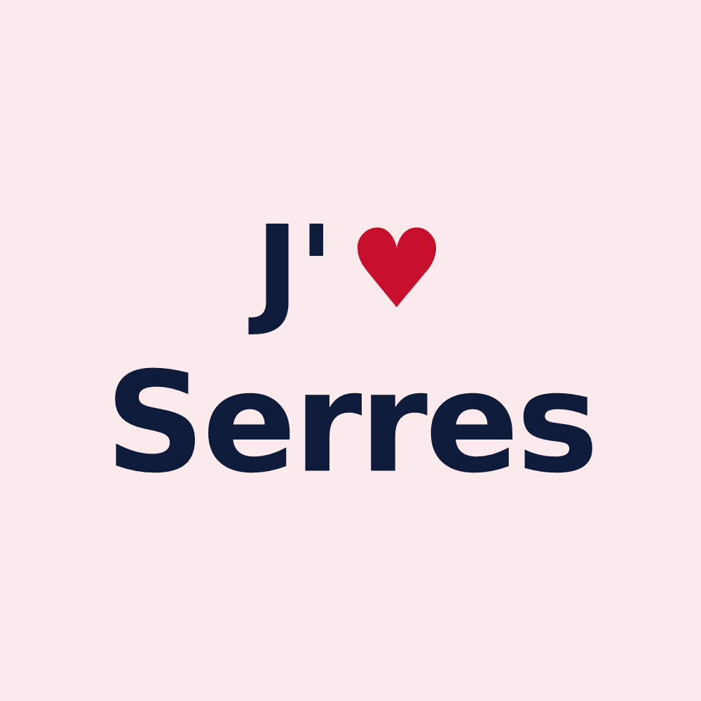 Magnet personnalisé Serres — design J'aime Serres