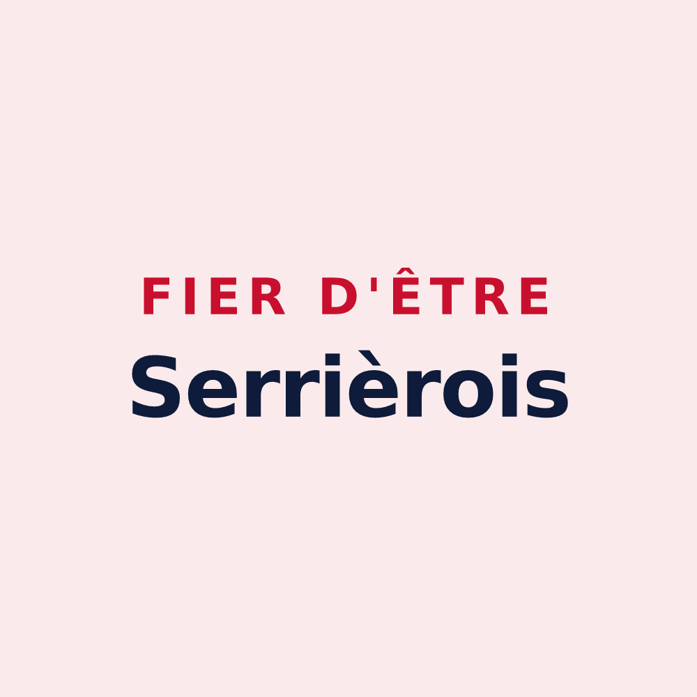 Magnet « Fier d'être Serrièrois » — design pour Serrières-de-Briord
