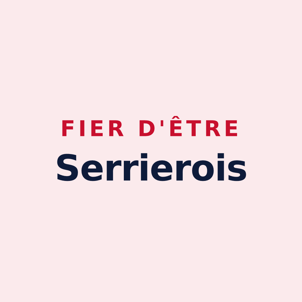 Magnet « Fier d'être Serrierois » — design pour Serrières-en-Chautagne