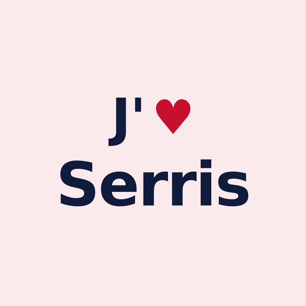 Magnet personnalisé Serris — design J'aime Serris