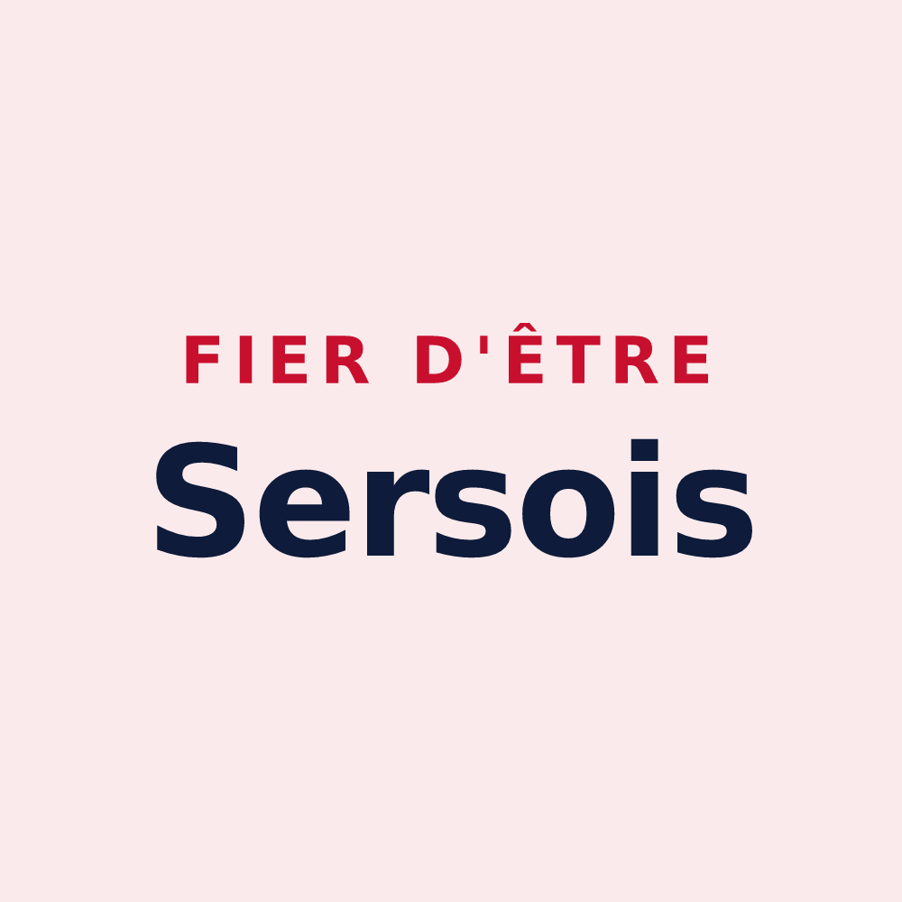 Magnet « Fier d'être Sersois » — design pour Sers