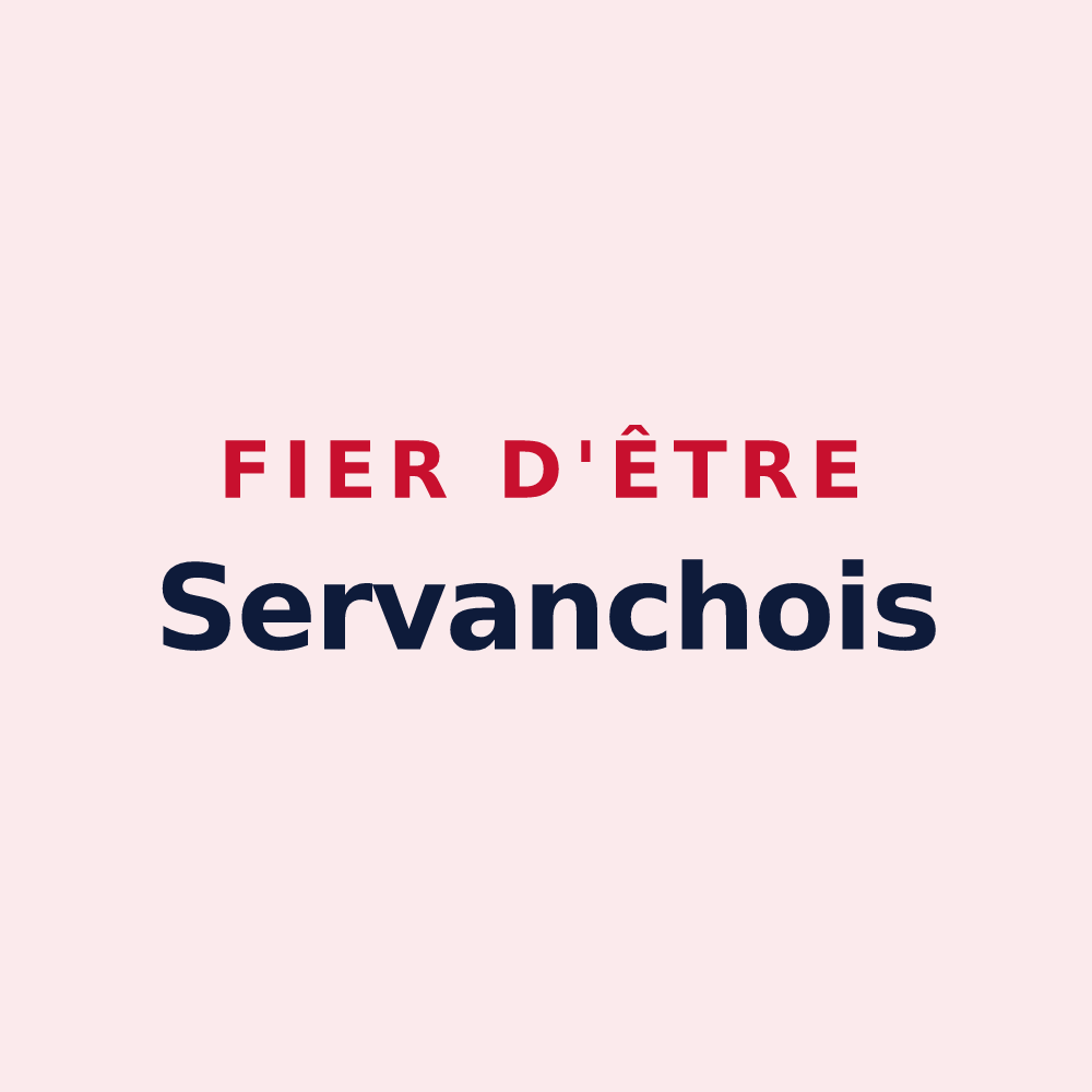Magnet « Fier d'être Servanchois » — design pour Servanches