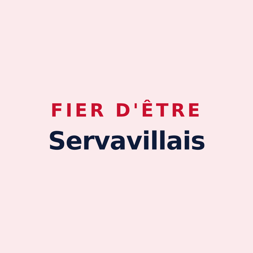 Magnet « Fier d'être Servavillais » — design pour Servaville-Salmonville
