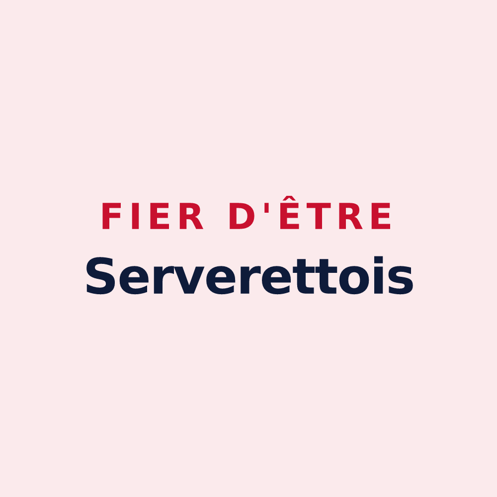 Magnet « Fier d'être Serverettois » — design pour Serverette