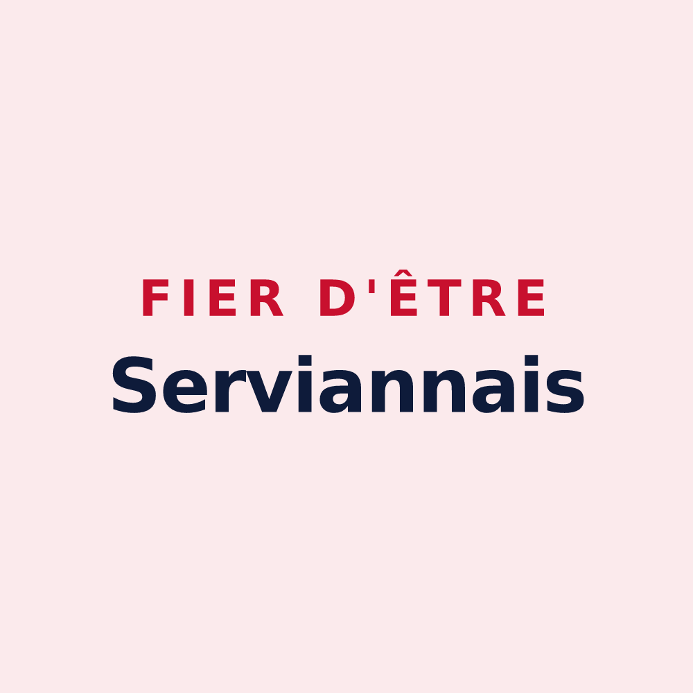 Magnet « Fier d'être Serviannais » — design pour Servian