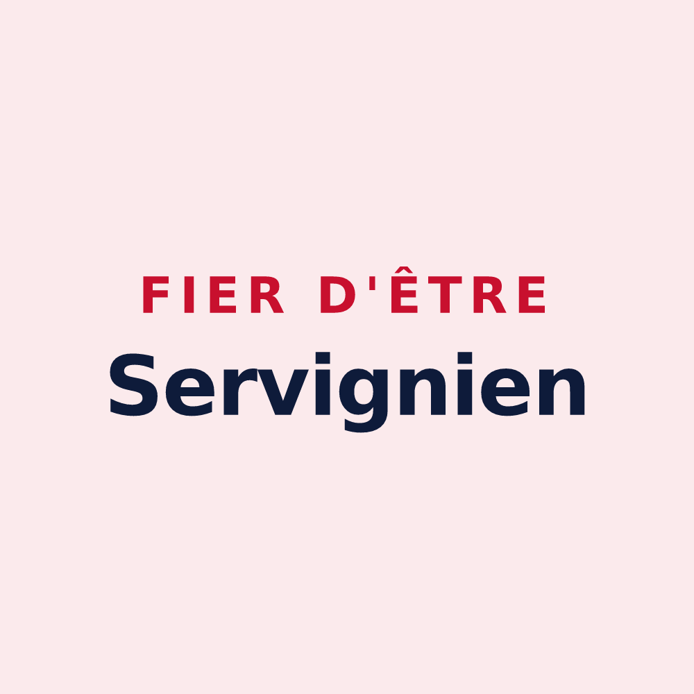 Magnet « Fier d'être Servignien » — design pour Servigny-lès-Sainte-Barbe