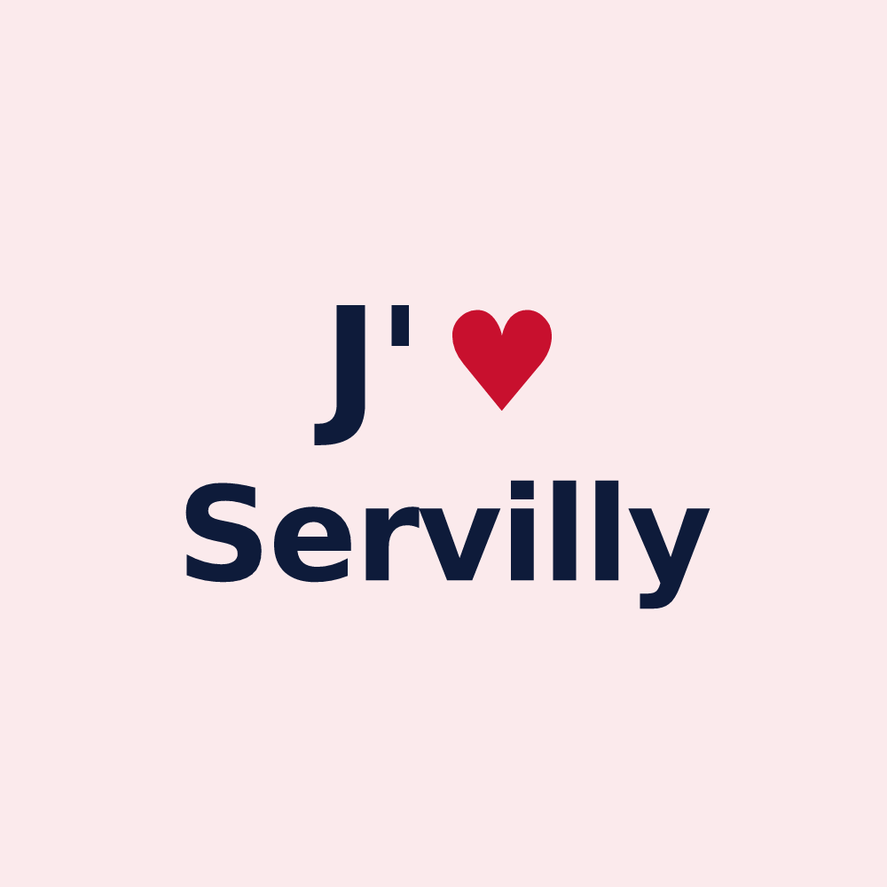 Magnet personnalisé Servilly — design J'aime Servilly