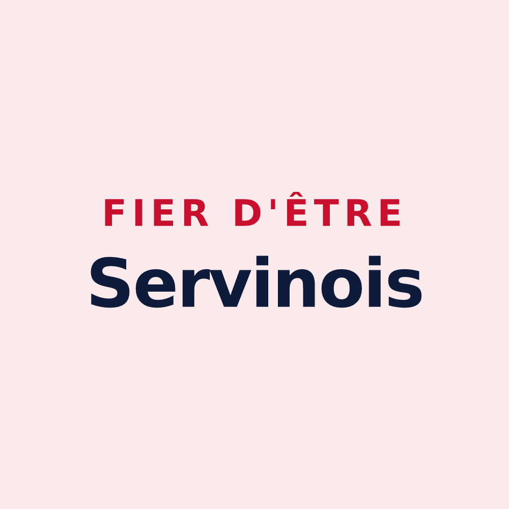 Magnet « Fier d'être Servinois » — design pour Servins