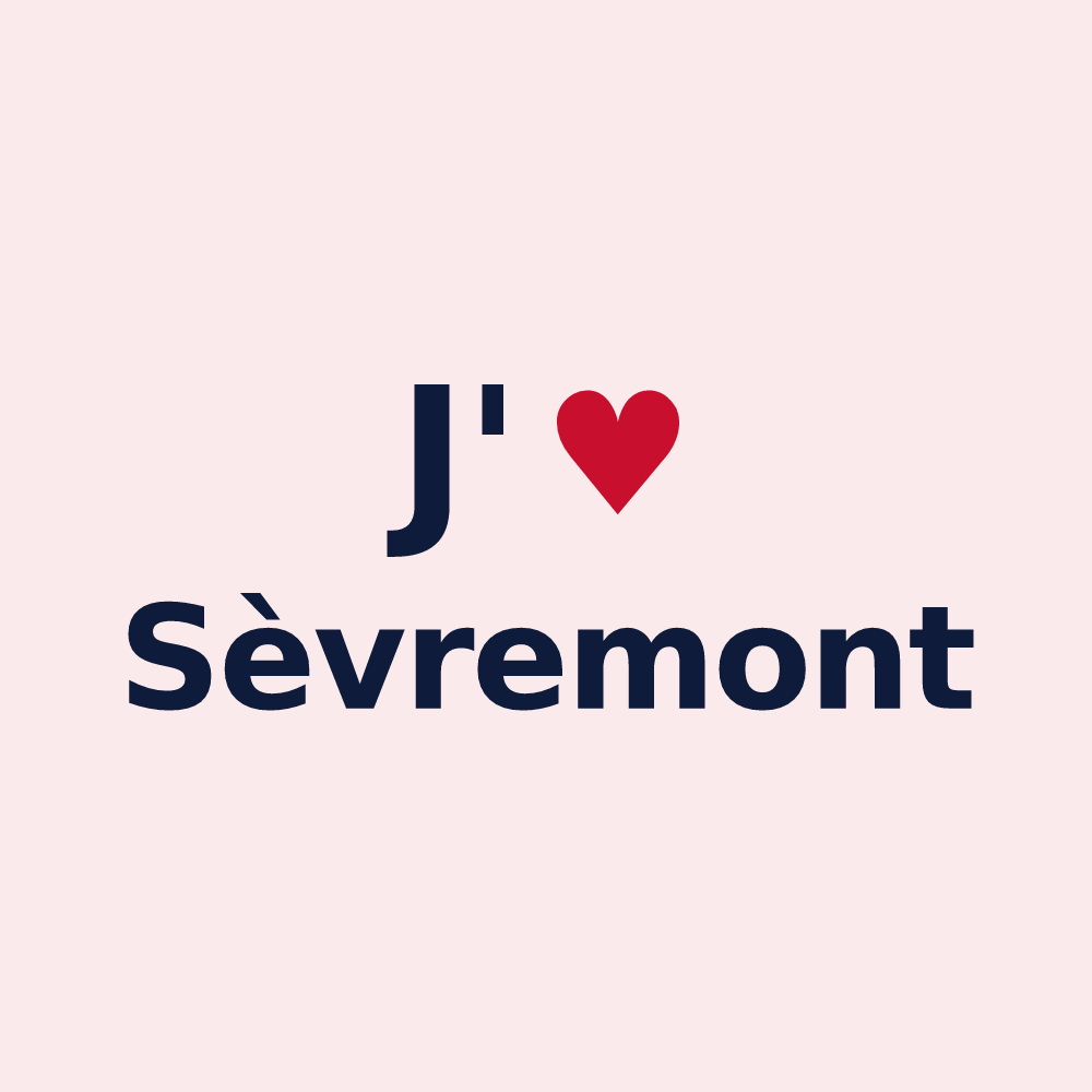 Magnet personnalisé Sèvremont — design J'aime Sèvremont