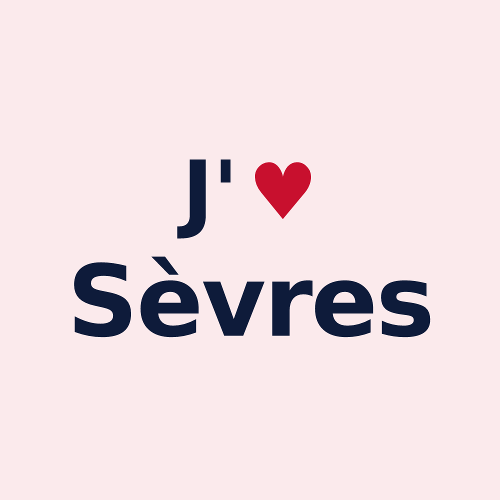 Magnet personnalisé Sèvres — design J'aime Sèvres