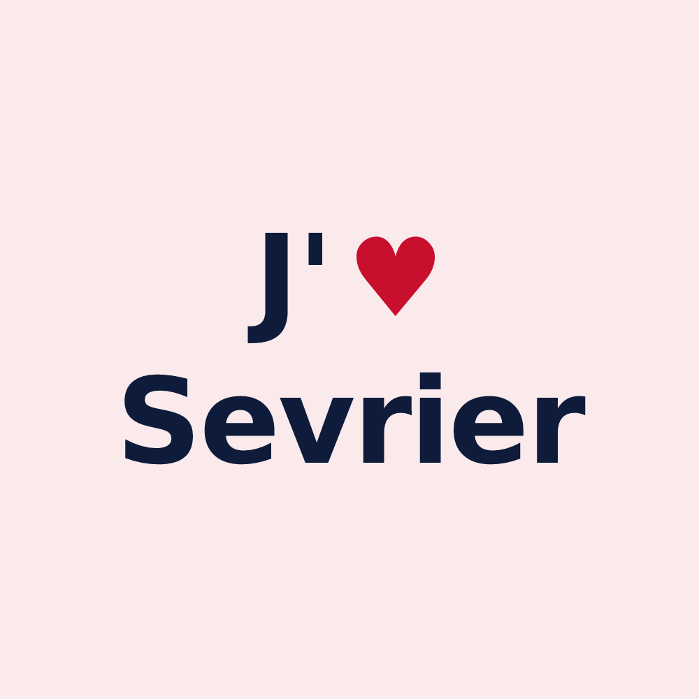 Magnet personnalisé Sevrier — design J'aime Sevrier