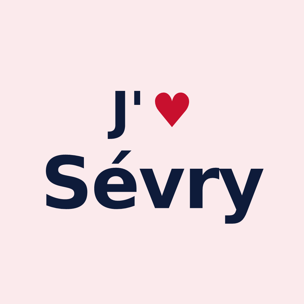 Magnet personnalisé Sévry — design J'aime Sévry