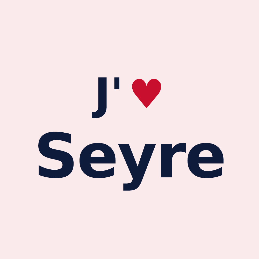 Magnet personnalisé Seyre — design J'aime Seyre