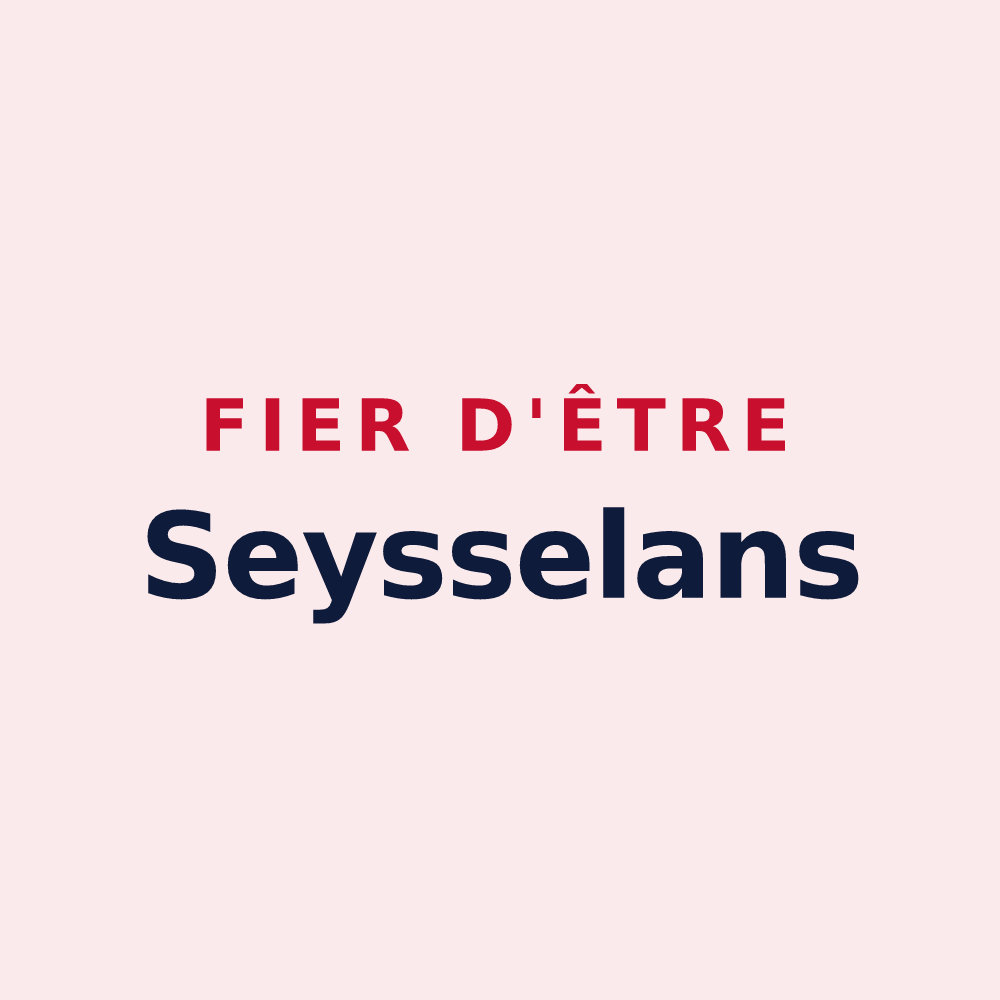 Magnet « Fier d'être Seysselans » — design pour Seyssel