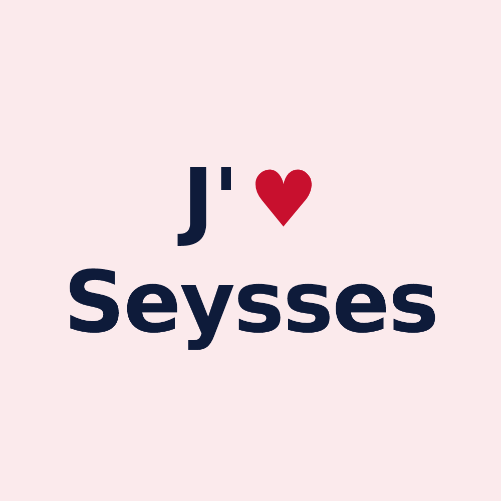 Magnet personnalisé Seysses — design J'aime Seysses