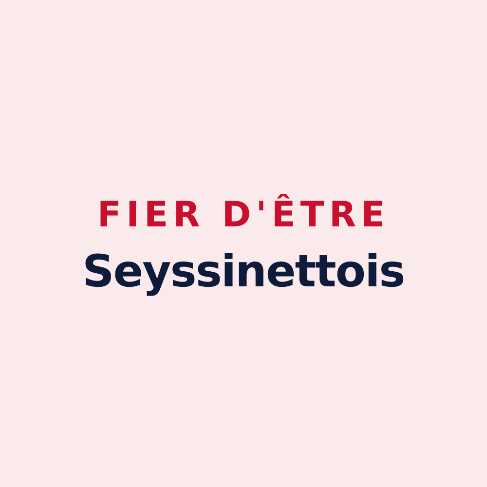 Magnet « Fier d'être Seyssinettois » — design pour Seyssinet-Pariset
