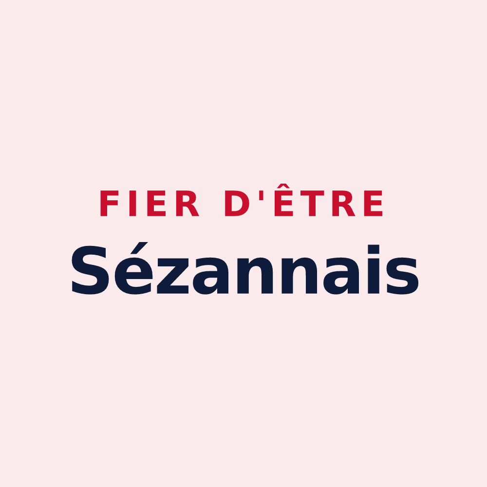 Magnet « Fier d'être Sézannais » — design pour Sézanne