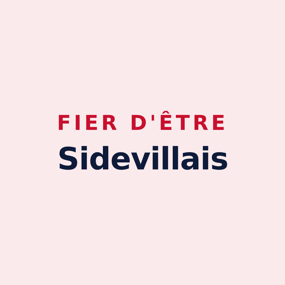 Magnet « Fier d'être Sidevillais » — design pour Sideville