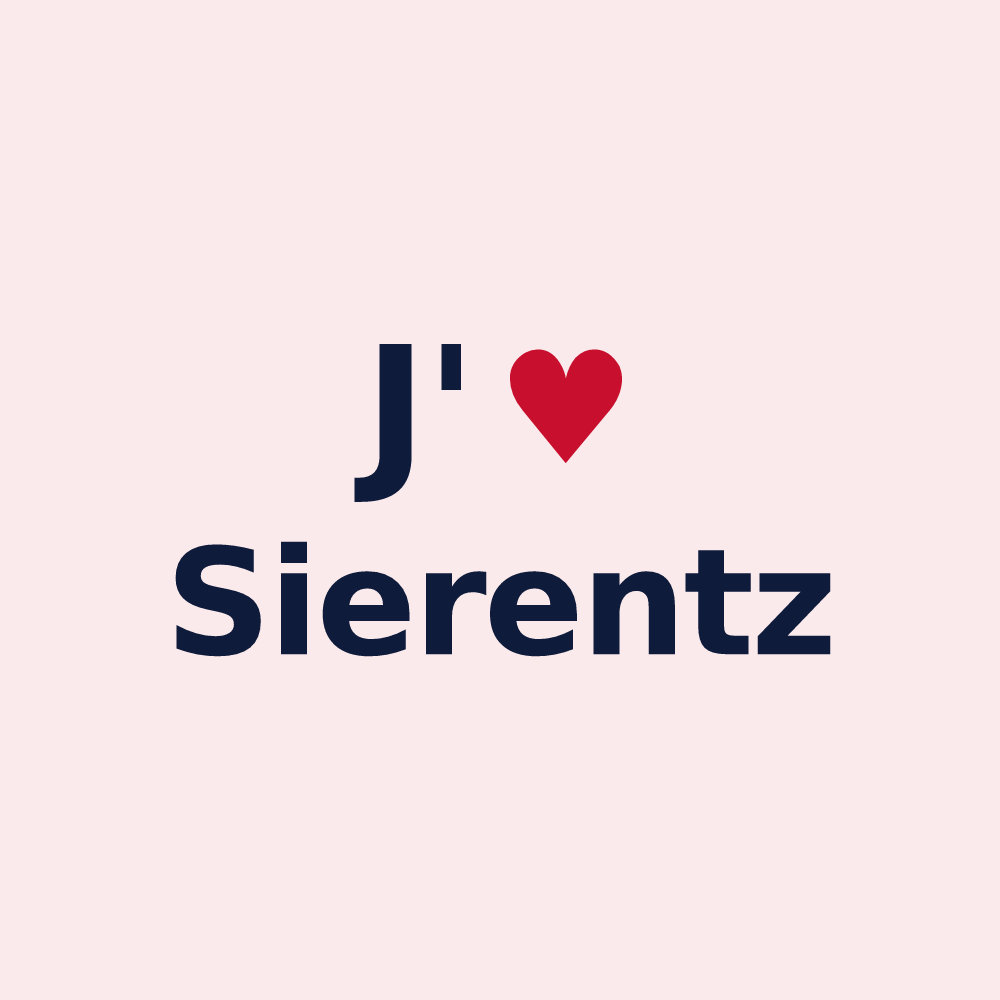Magnet personnalisé Sierentz — design J'aime Sierentz