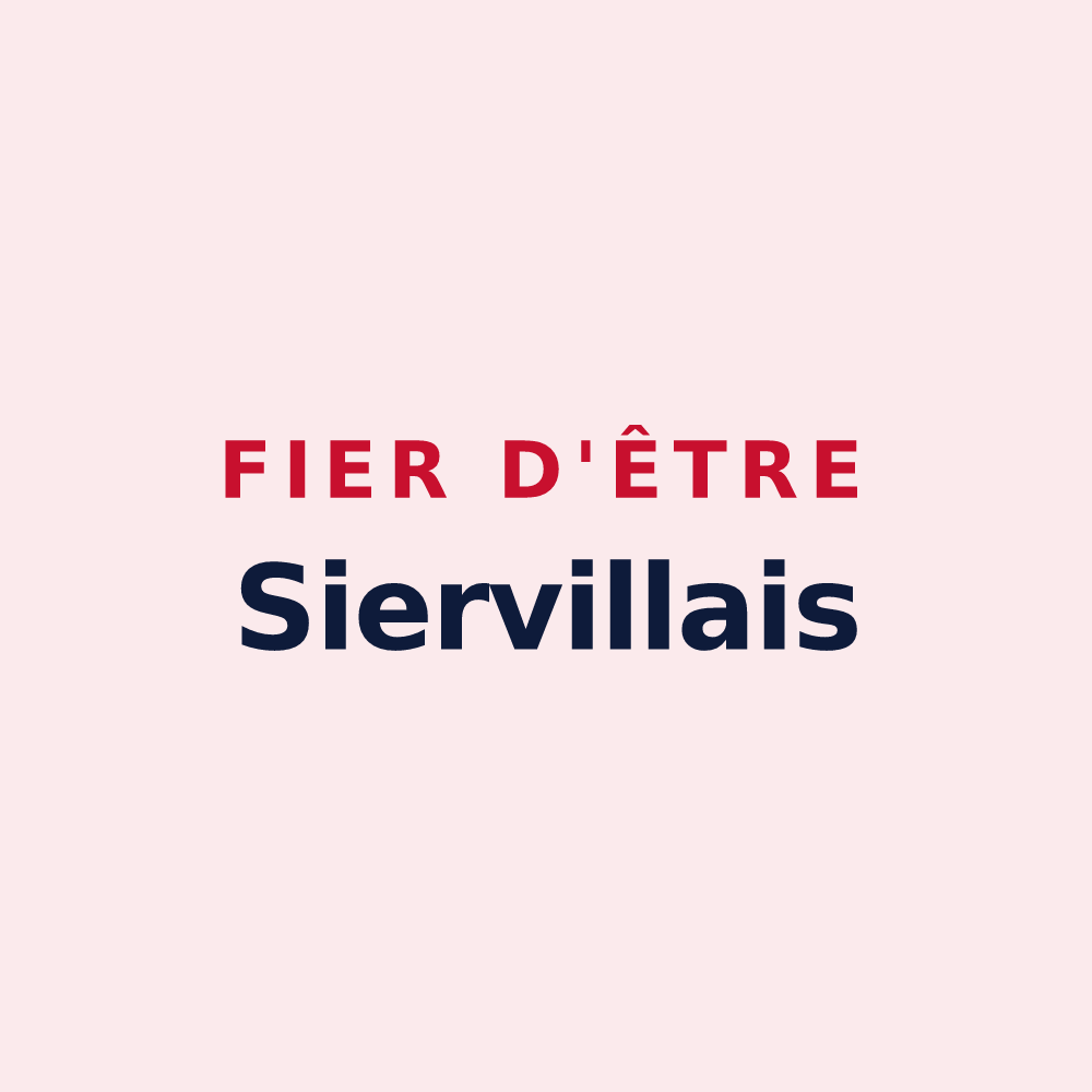 Magnet « Fier d'être Siervillais » — design pour Sierville
