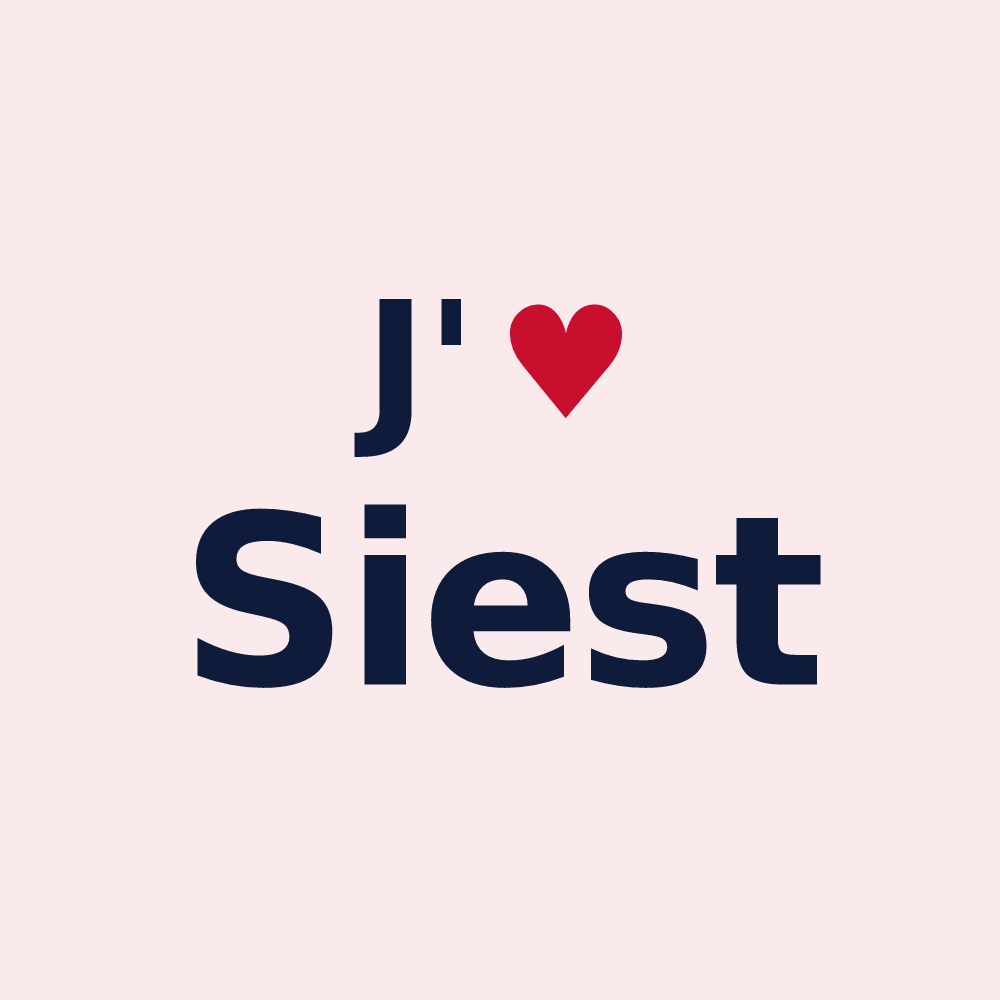 Magnet personnalisé Siest — design J'aime Siest
