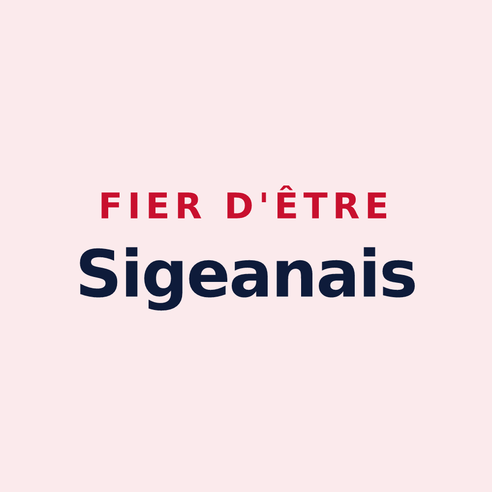 Magnet « Fier d'être Sigeanais » — design pour Sigean