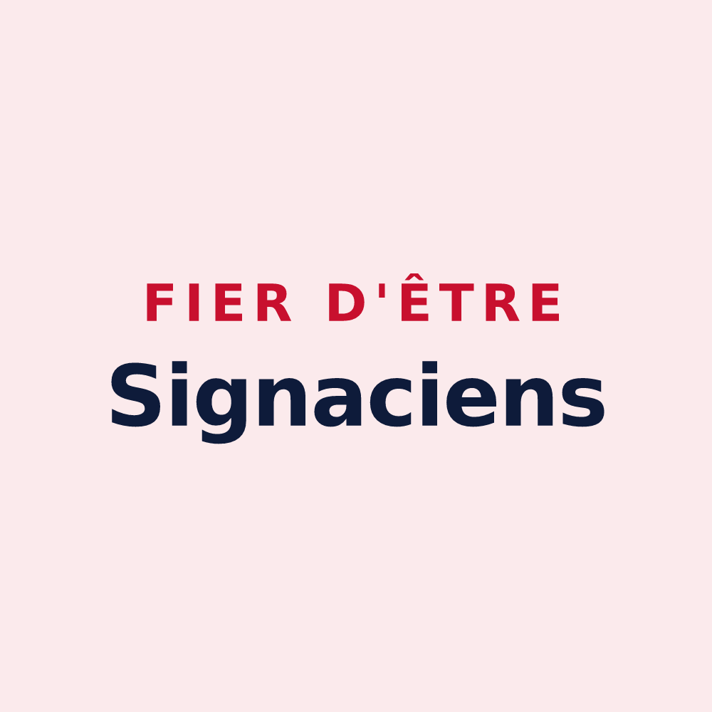 Magnet « Fier d'être Signaciens » — design pour Signy-l'Abbaye