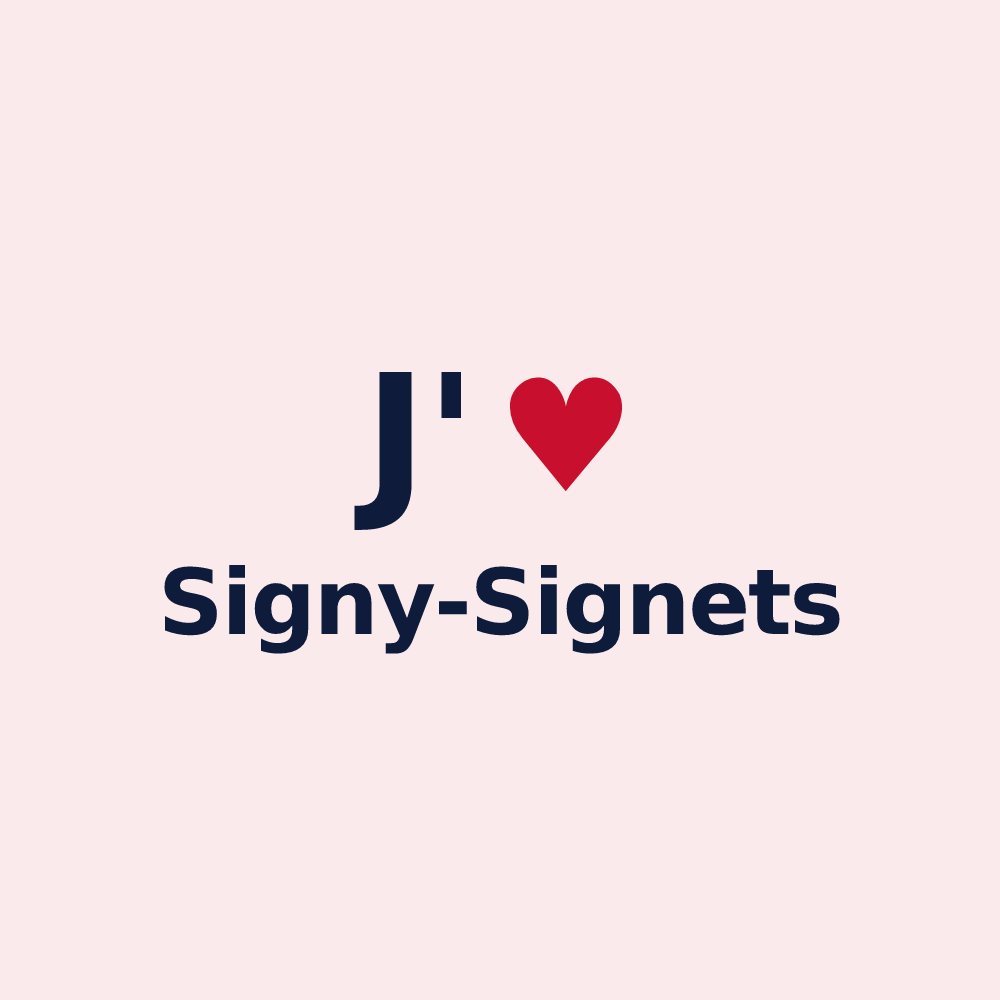 Magnet personnalisé Signy-Signets — design J'aime Signy-Signets