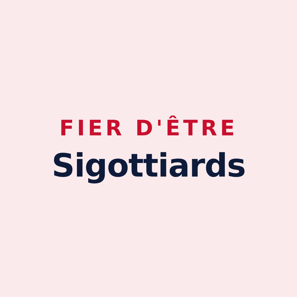 Magnet « Fier d'être Sigottiards » — design pour Sigottier